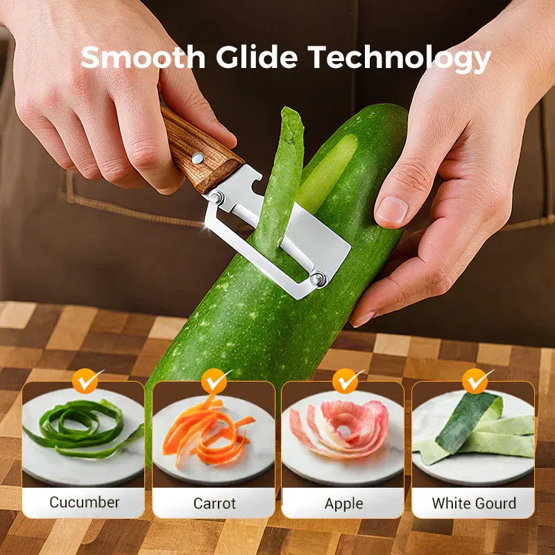 Stainless Steel-Natural Non-slip Wooden Handle Knife (BUY 1 GET 1 FREE)