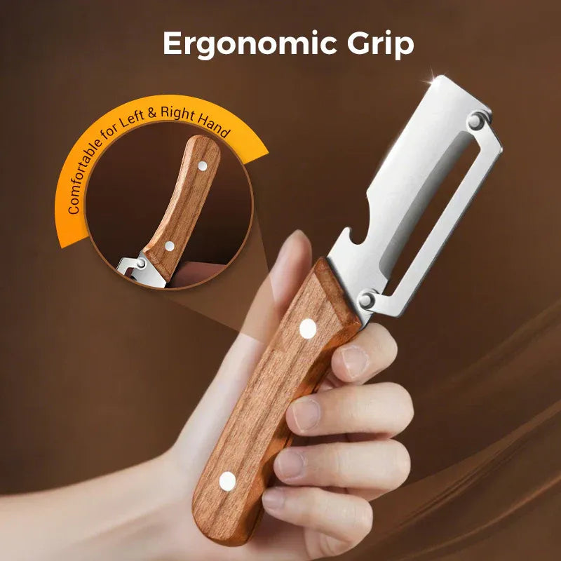 Stainless Steel-Natural Non-slip Wooden Handle Knife (BUY 1 GET 1 FREE)