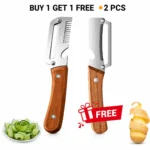 Stainless Steel-Natural Non-slip Wooden Handle Knife (BUY 1 GET 1 FREE)