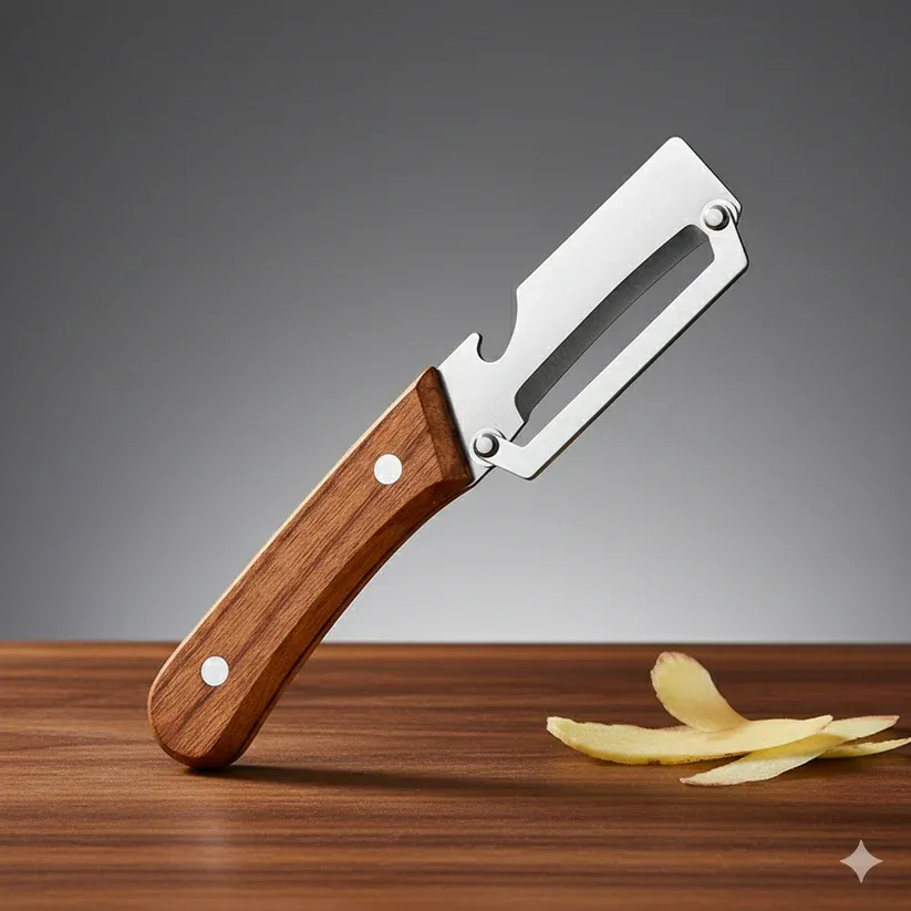 Stainless Steel-Natural Non-slip Wooden Handle Knife (BUY 1 GET 1 FREE) - Image 2