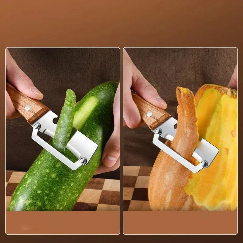 Stainless Steel-Natural Non-slip Wooden Handle Knife (BUY 1 GET 1 FREE) - Image 5