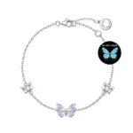 Luminous Dream Blue Butterfly Bracelet